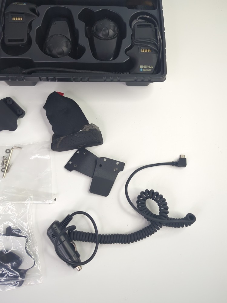 Sena SMH10D-10 Motorcycle Bluetooth Headset / Intercom (Dual), Black Untested