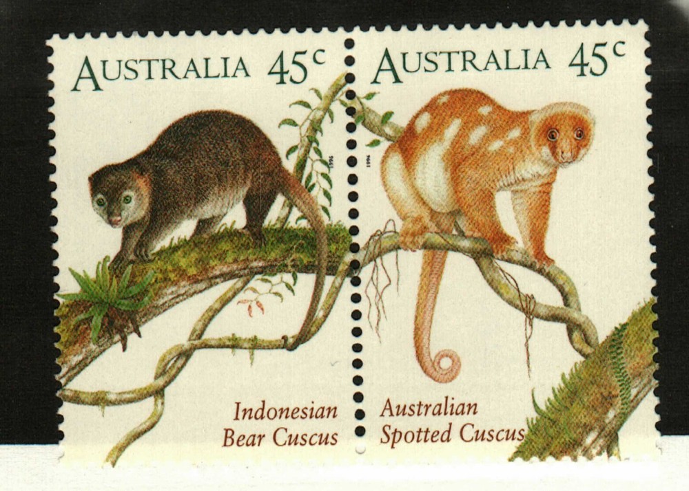 Australia #1490a (2 stamps) Monkeys MNH
