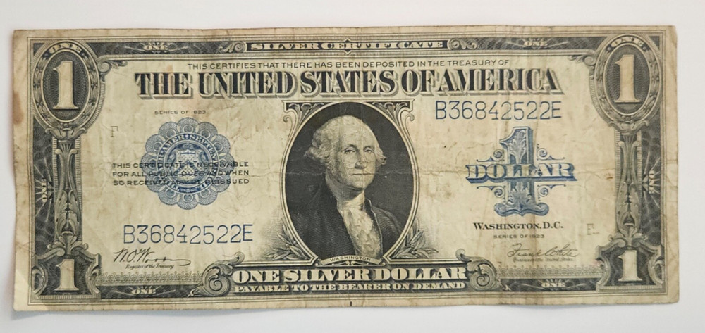 1923 $1 Silver Certificate Large Note Fr# 237 - Speelman / White  B36842522E
