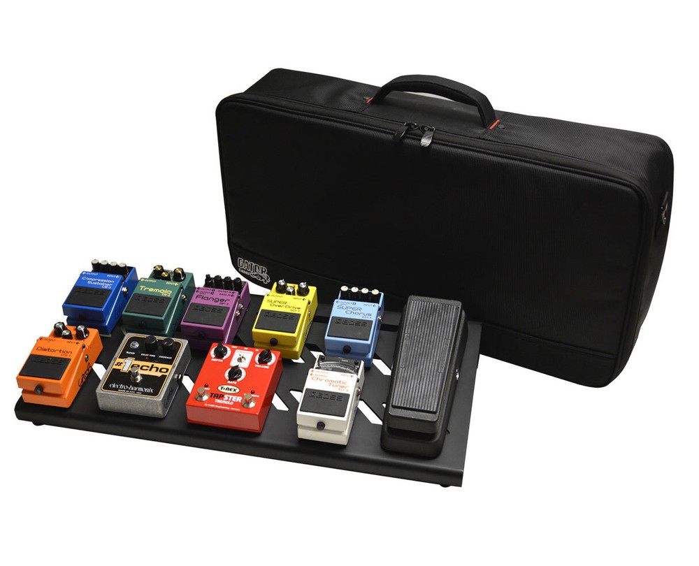 Gator GPB-BAK-1 Black Large pedal board with bag + 2x Gator Patch Cable 3 Pack