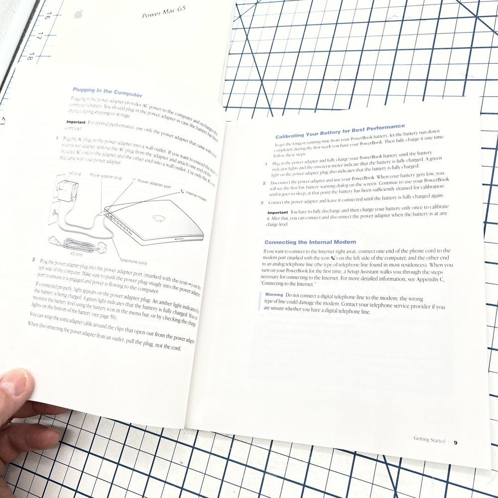 (2) Apple Computer Manuals PowerBook G4 Getting Started Power Mac G5 User Guide