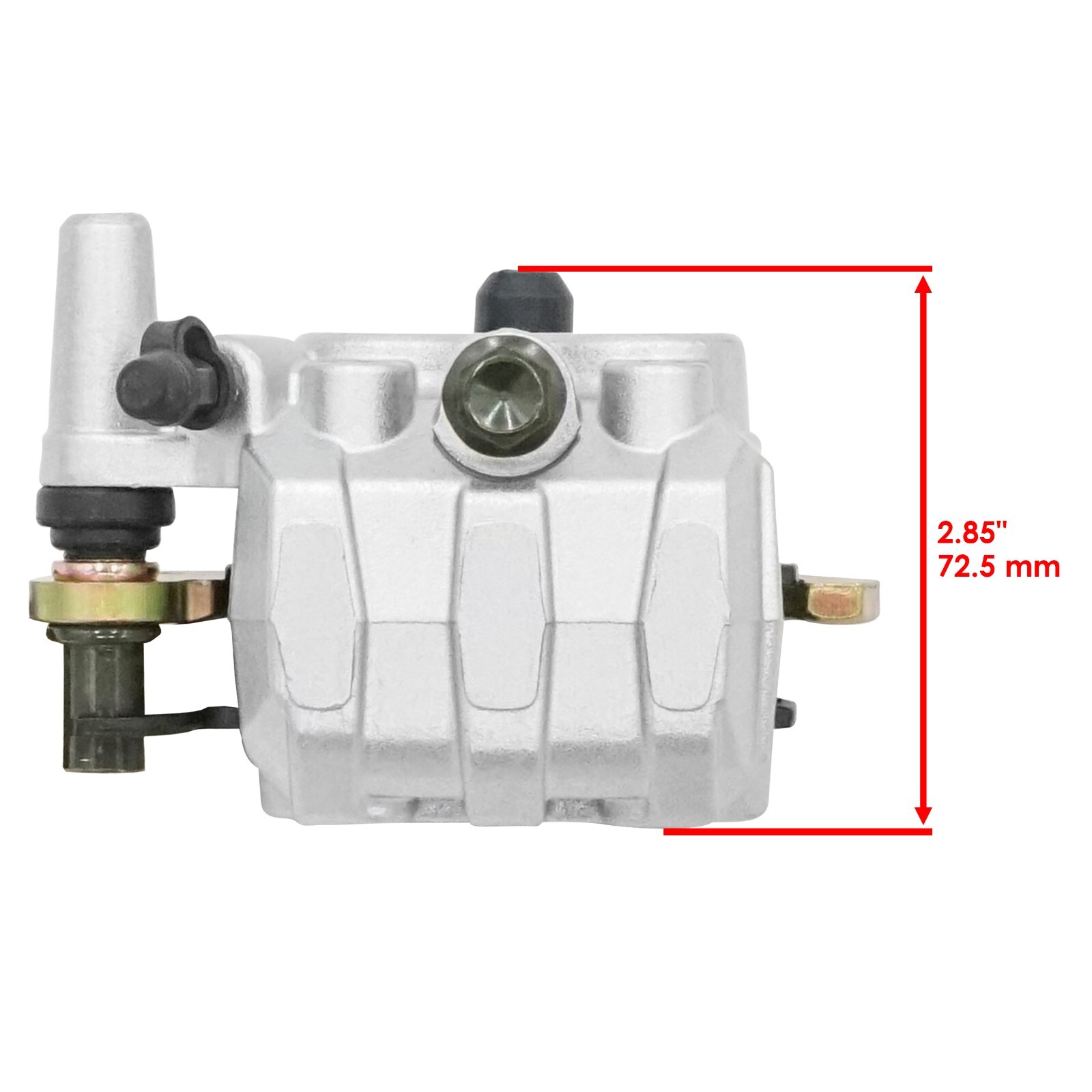 Front Rear Brake Caliper Disc Rotor W/Pad For Yamaha Rhino 700 YXR700 4X4 08-13