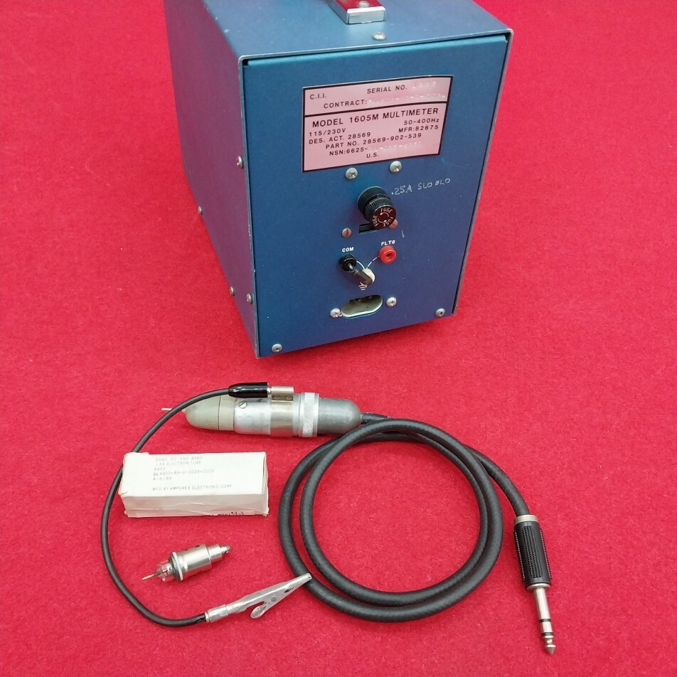 HICKOK Model 1605M Solid State VTVM W/Hickok RF Probe(New Tube EA53)