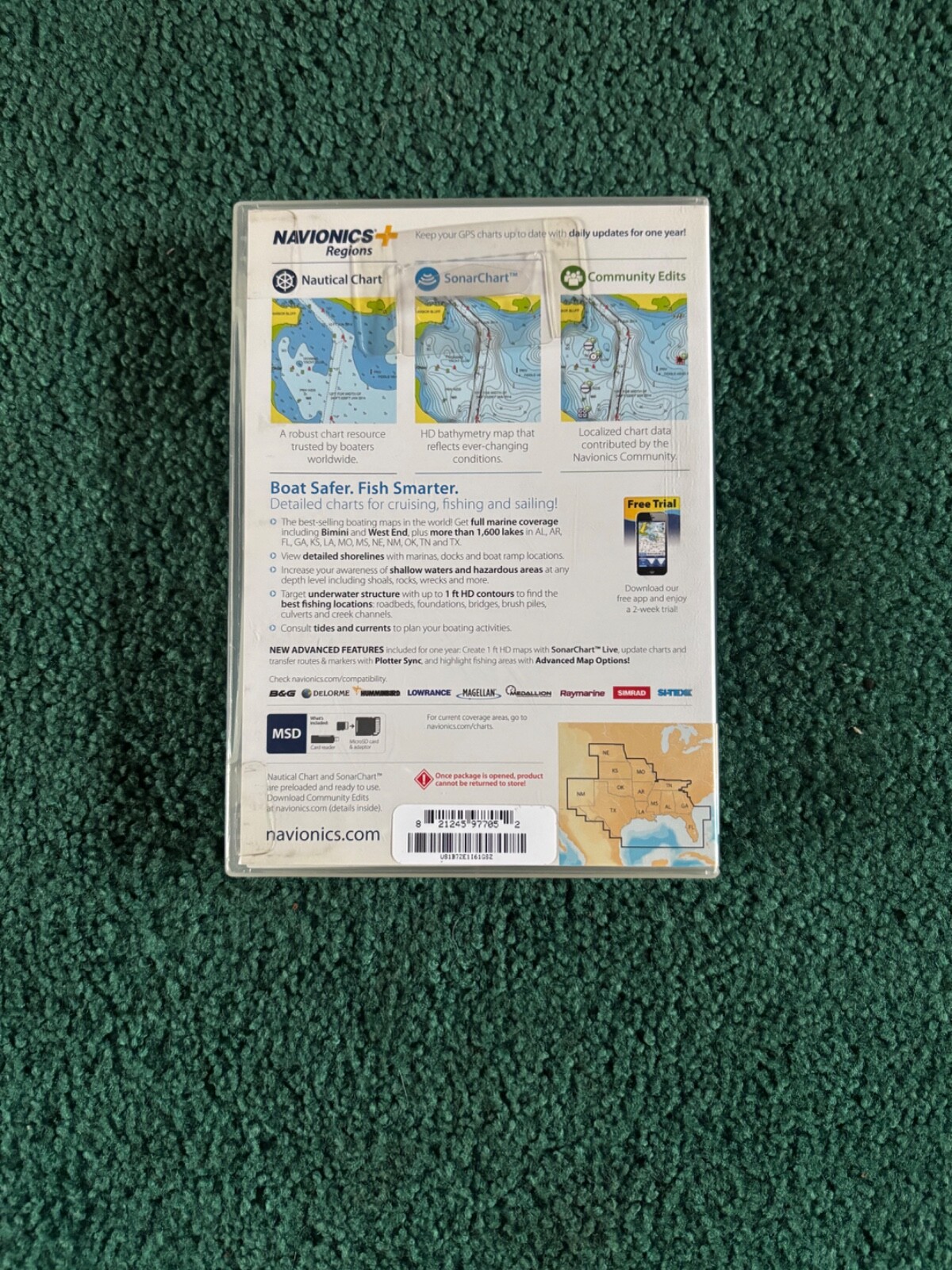 Plus Regions South Marine and Lake Charts on SD/MSD