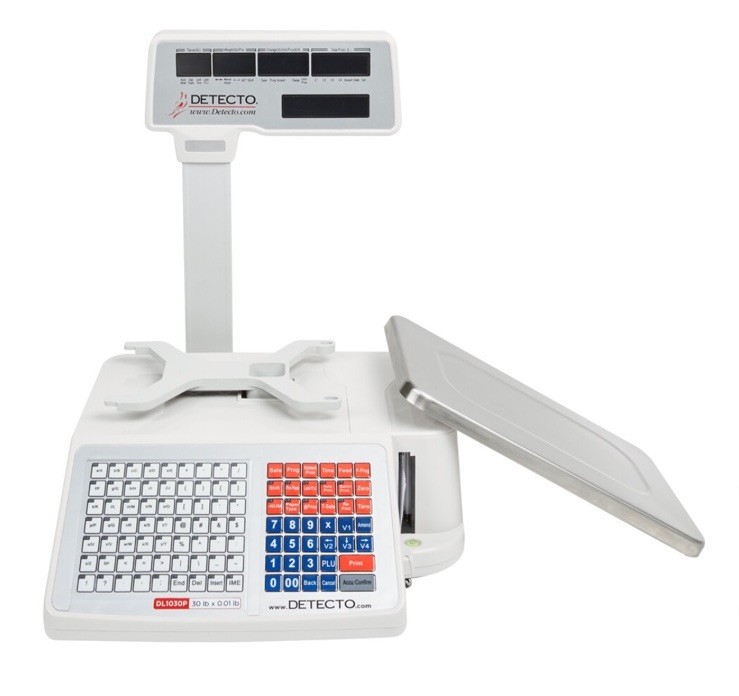 Cardinal Detecto DL1030P 30 lb. Digital Price Computing Scale with Printer an...