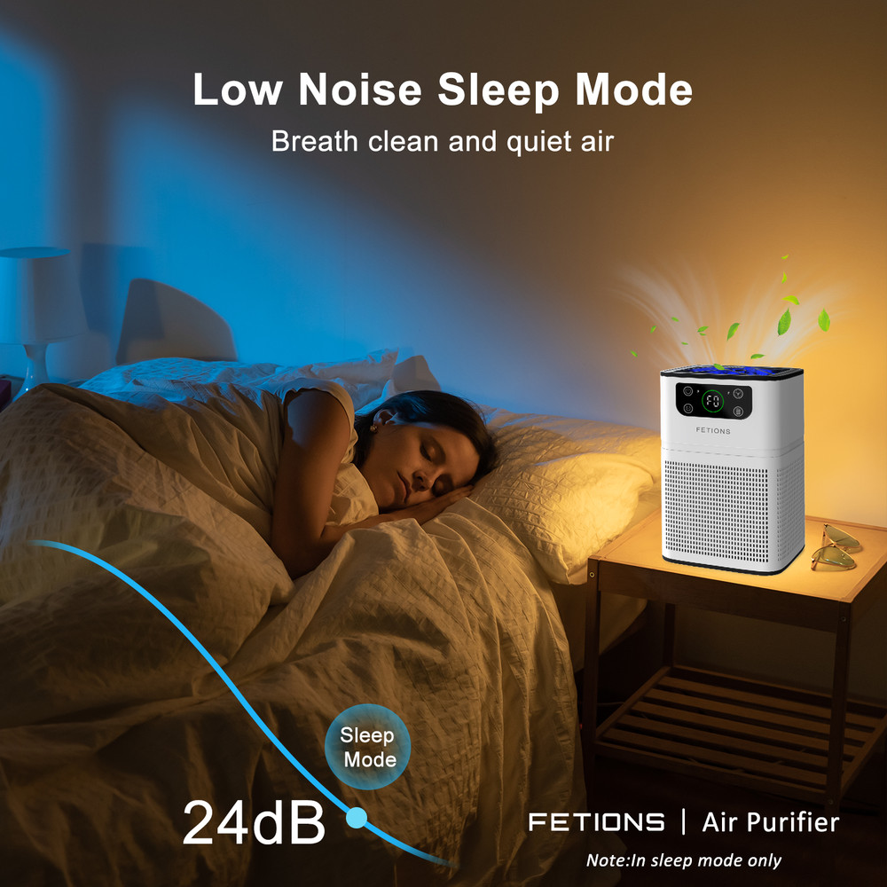 Household air purifier adopts a three in one high-efficiency filter，Timeable