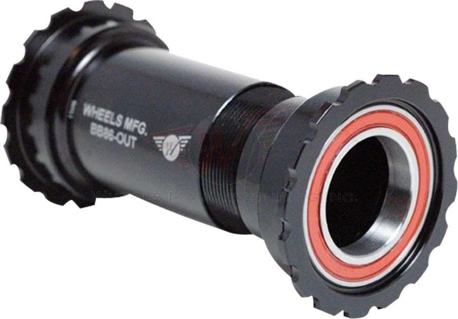 Wheels Manufacturing Outboard BB86/92 Bottom Bracket Black Threaded Cups