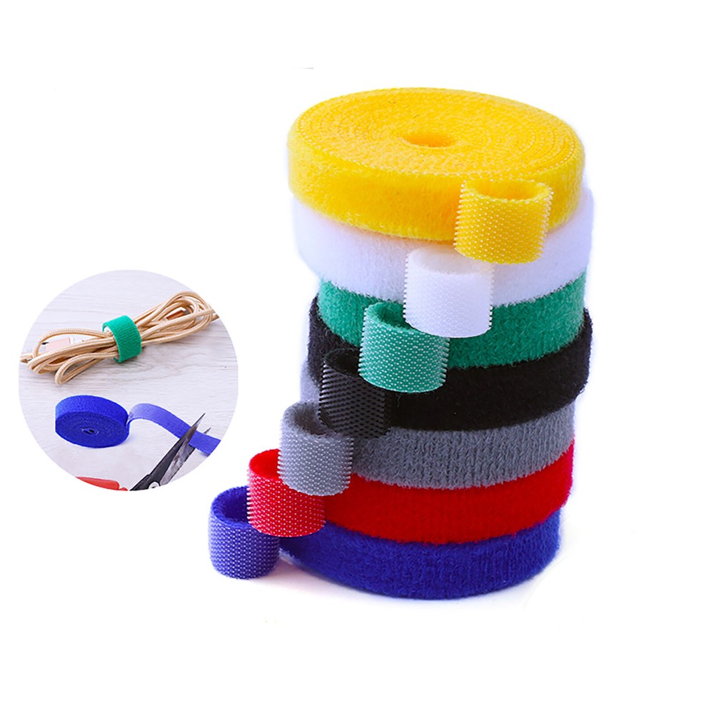 Double Sided Hook and Loop Ties Straps Reusable Cable Tidy Straps Width 10/20mm