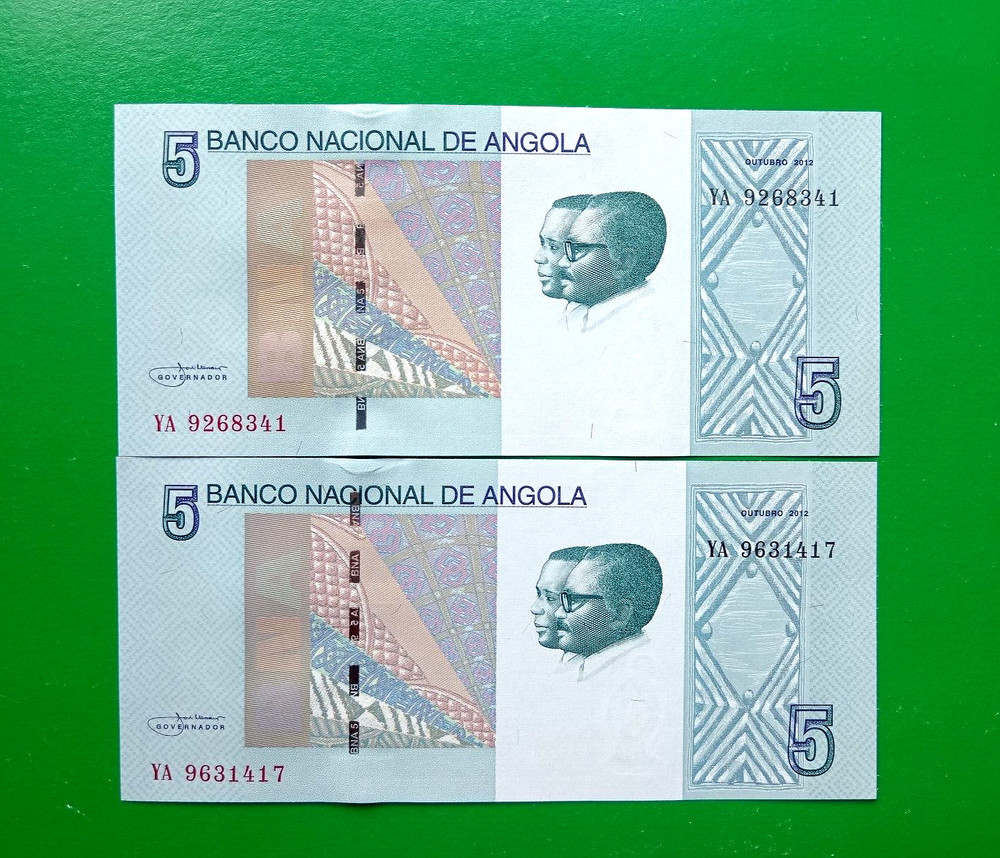 5 kwanzas Angola 2012