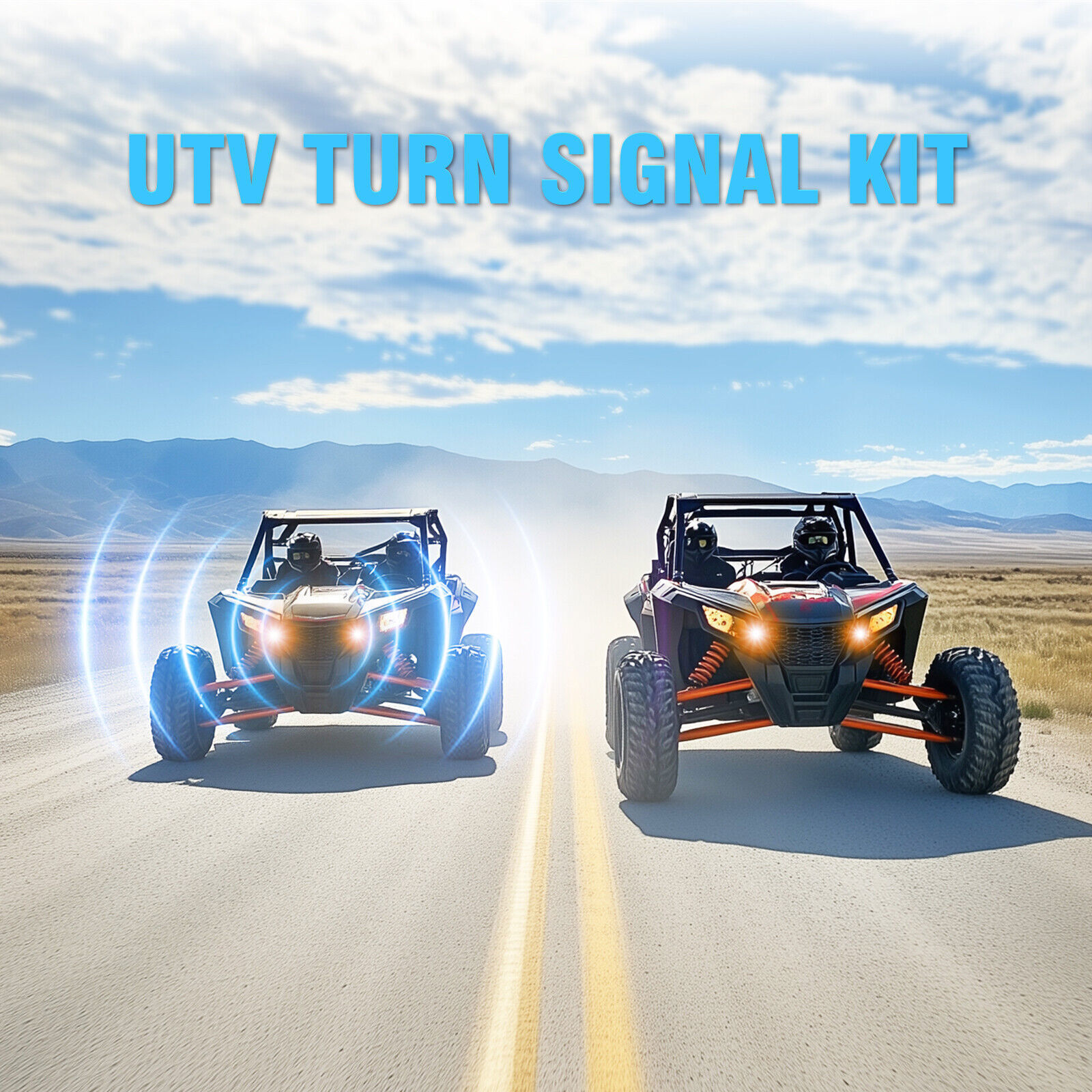 Universal UTV ATV Turn Signal Street Legal Kit for Polaris Ranger General CFMOTO
