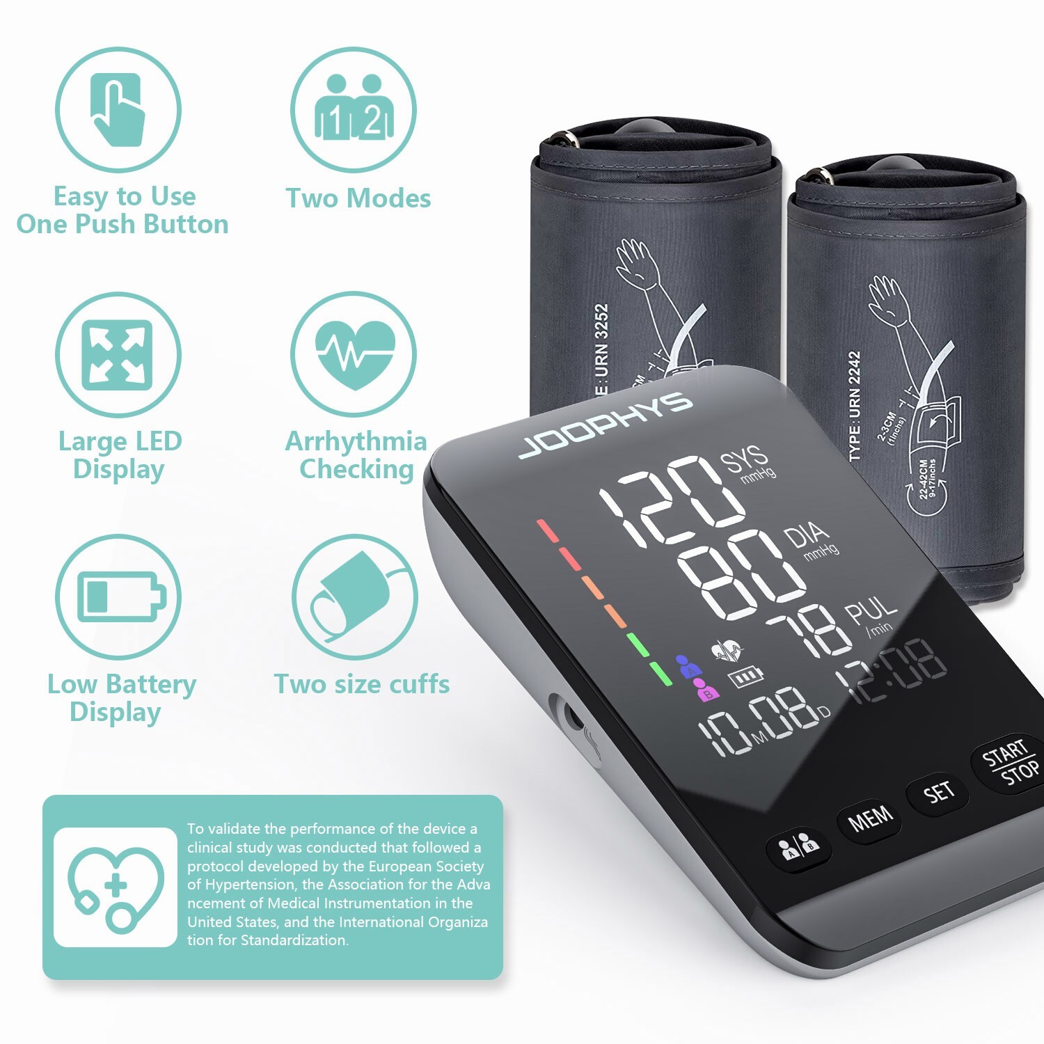 Blood Pressure Monitor Upper Arm, Automatic Digital Upper Arm Blood Pressure