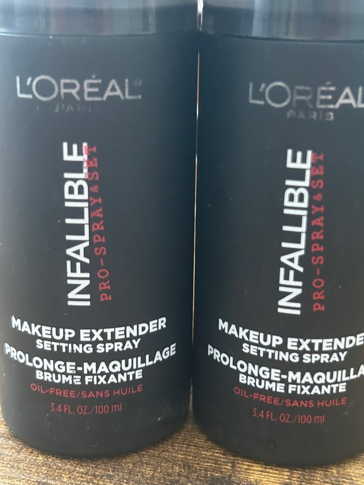 L'Oreal Infallible Pro-Spray & Set Makeup Extended Setting Spray 3.4 oz - 2 Pack
