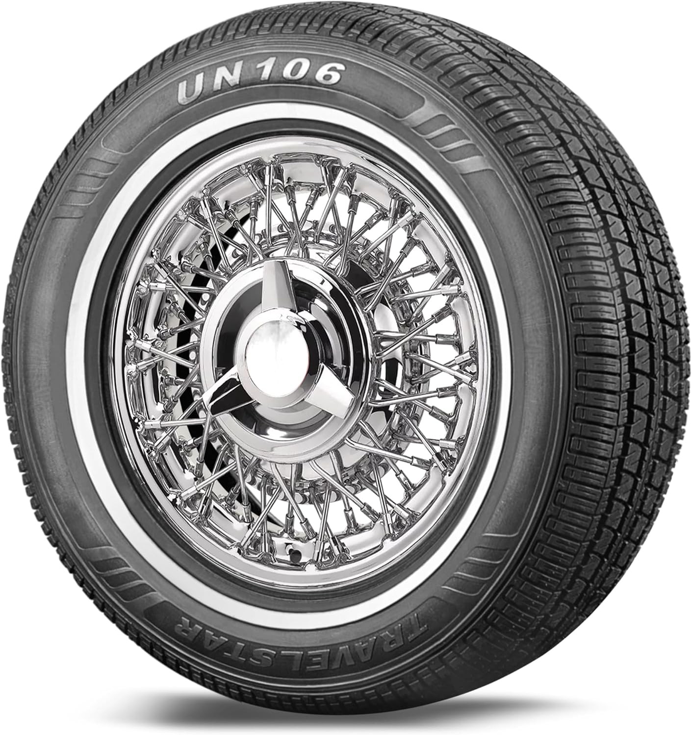 Set of 4 Travelstar UN106 215/70R15 98T 18mm White Wall A/S Passenger Car Tire