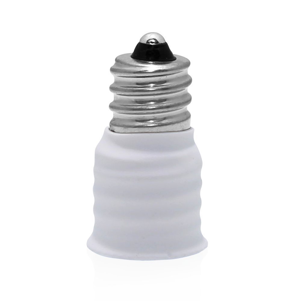 10X E12 to E14 Base LED Light Lamp Screw Socket Holder Adapter Bulbs Converters