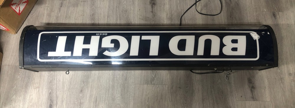 Vintage 1980s Bud Light Pool Table Light