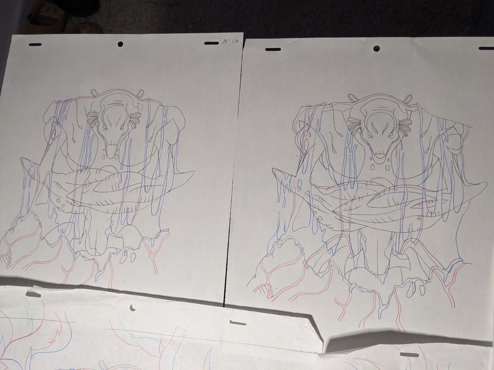 ULTIMATE AVENGERS animation Cel CHITAURI Production Art MARVEL Comic Book UV2