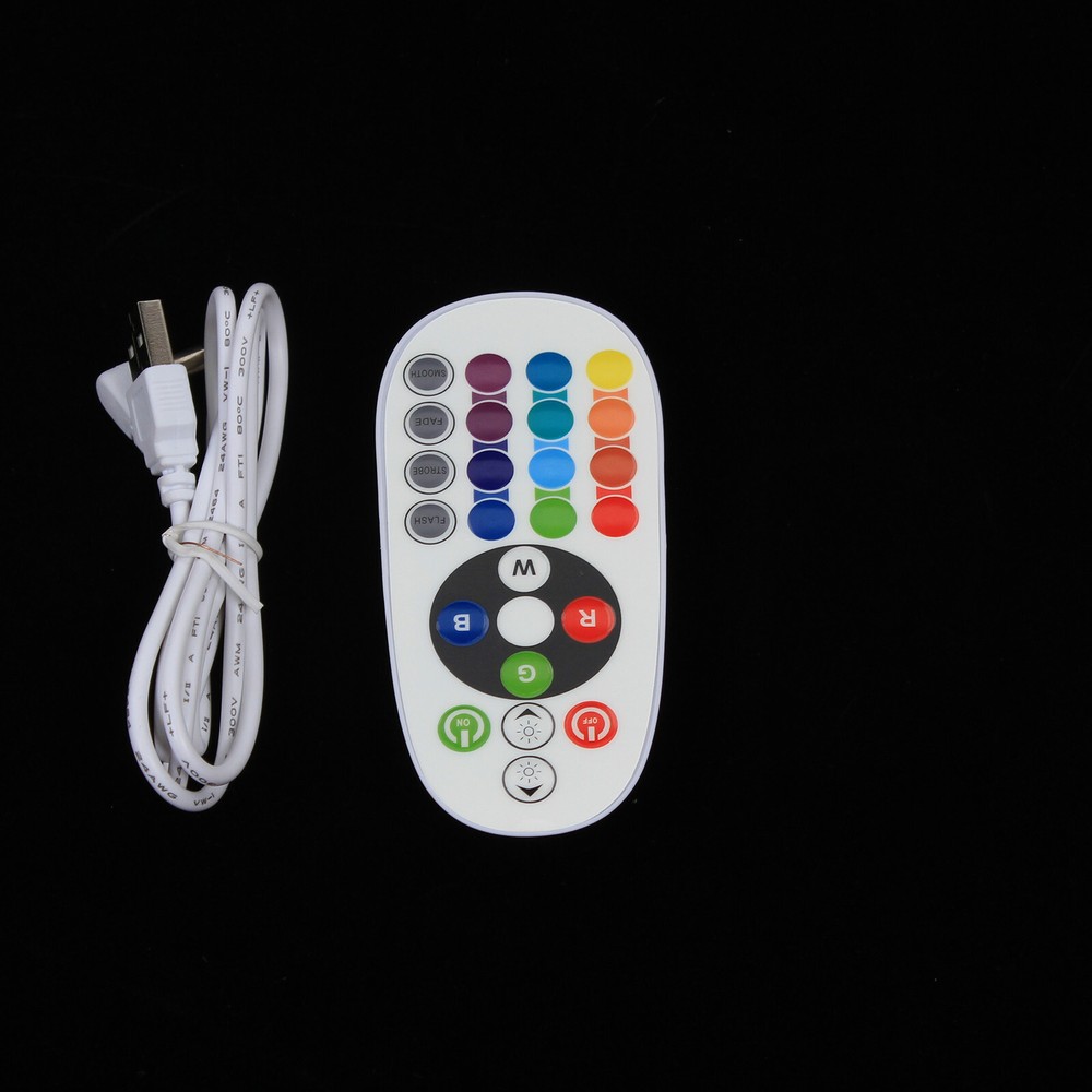 30cm Adjustable Brightness Cube LED Color Square Stool W/Infrared Remote Control
