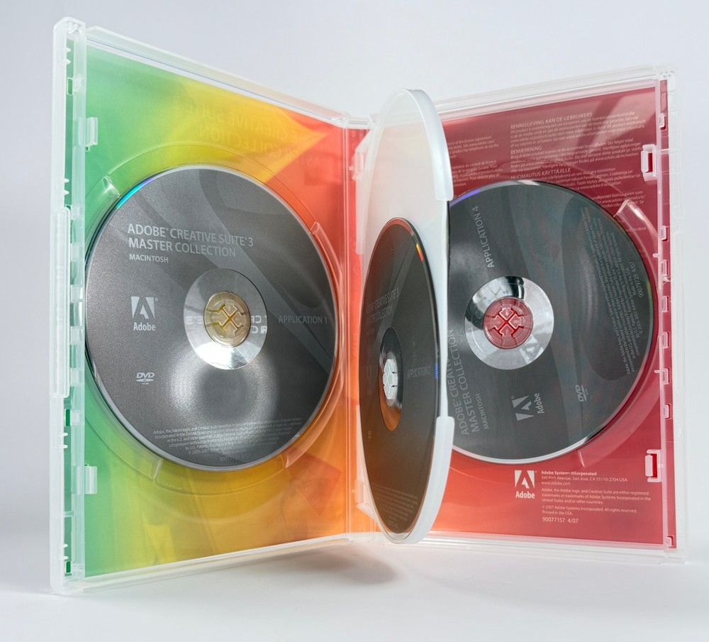 Adobe Creative Suite 3 Master Collection CS3 Mac Complete w/ Discs Manuals