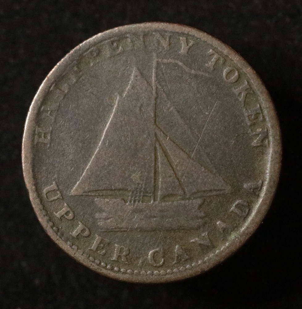 Upper Canada 1820 Halfpenny Token - Commercial Change