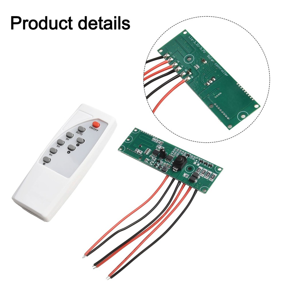 Wired and Wireless Compatible Solar Light Control Board with Motion Sensor
