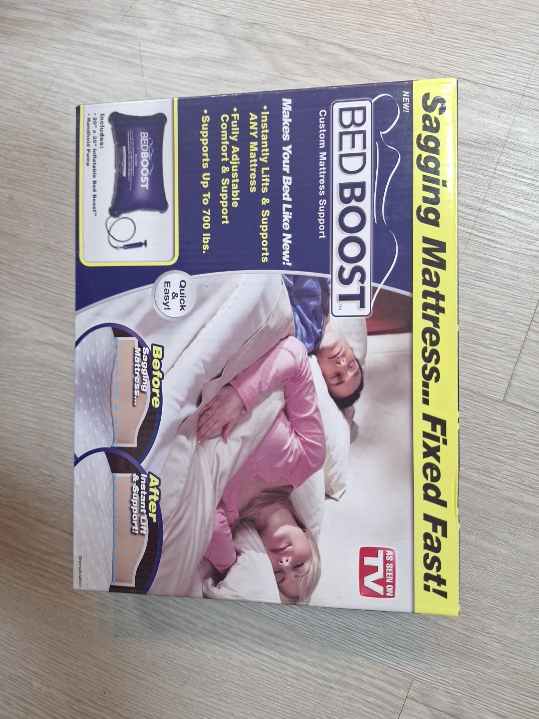 Bed Boost As Seen On TV with Pump Custom Mattress Support For Sagging Mattress