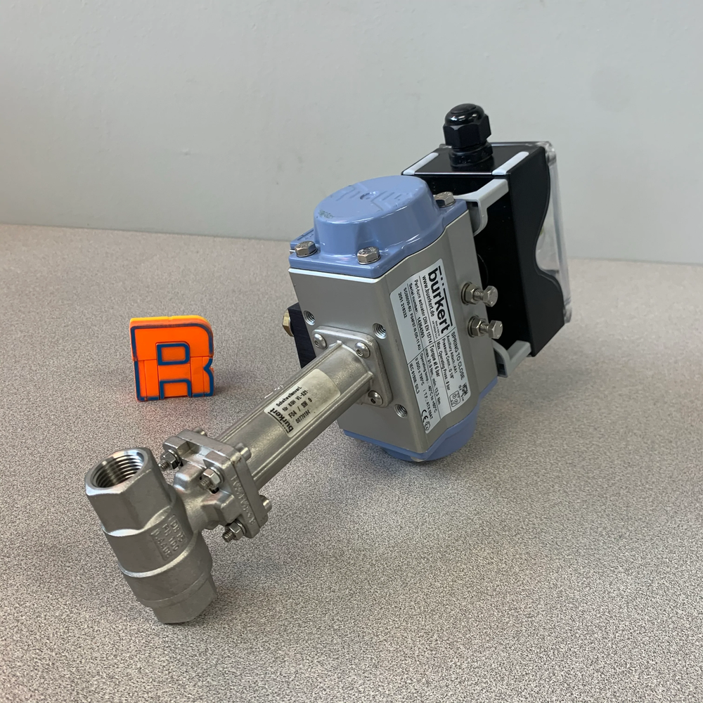Burkert EPP2M01 Part-Turn Actuator Assembly w/ Valve (No Box)