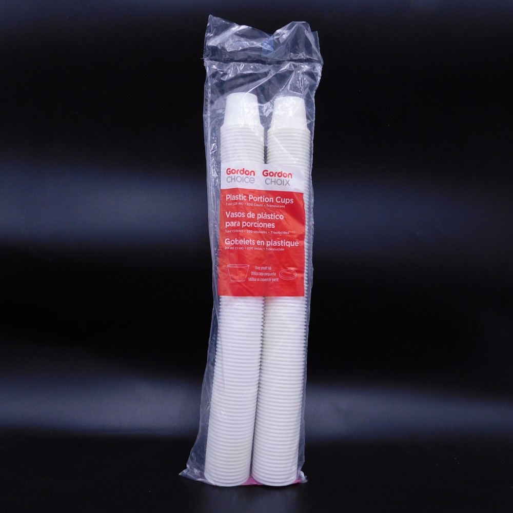 Gordon Choice Plastic Portion Cups Translucent 1 oz 200 qty Craft