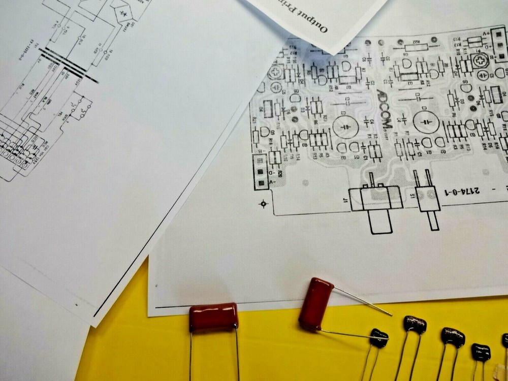 ADCOM GFA-555 POLYPROPYLENE MICA ELECTROLYTIC CAPACITOR KIT AS REQUESTED