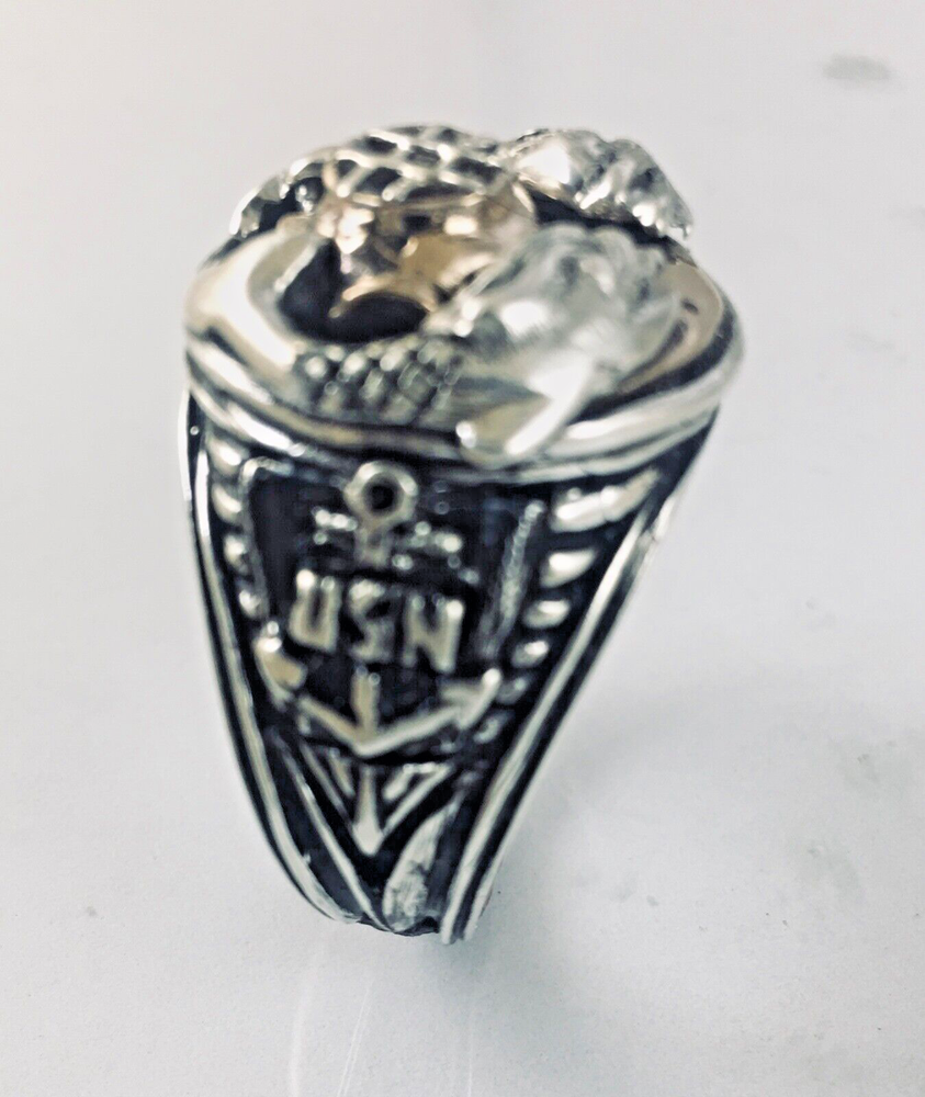 USN Saturation Divers Ring Bronze sterling silver