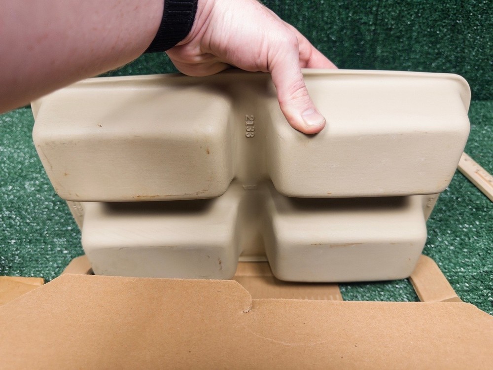 Pampered Chef Stoneware Mini Loaf Pan (1418) New Open Box