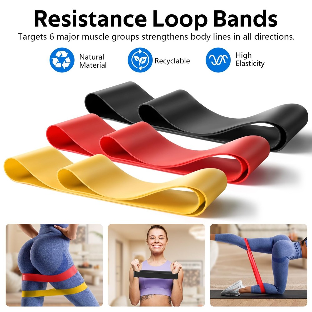 7-in-1 Foam Roller Set - Deep Tissue Muscle Massager & Back Roller, High Density