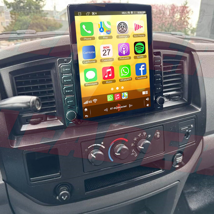 Android 13 CarPlay For 2006 07-2008 Dodge Ram 1500 2500 3500 Car Stereo Radio FM