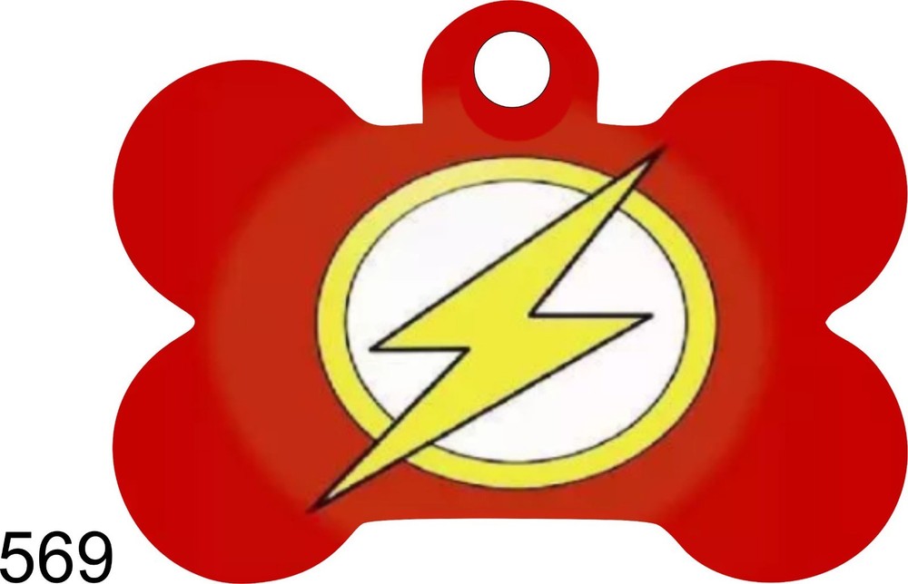 Pet Tags Personalized Pet ID tag for Dog  BONE Tags FLASH GORDON DEEP ENGRAVING