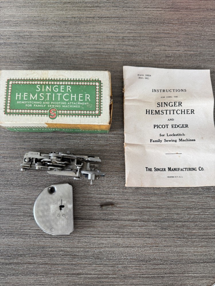 Singer Sewing Machine Hemstitcher and Picot Edger No. 121387