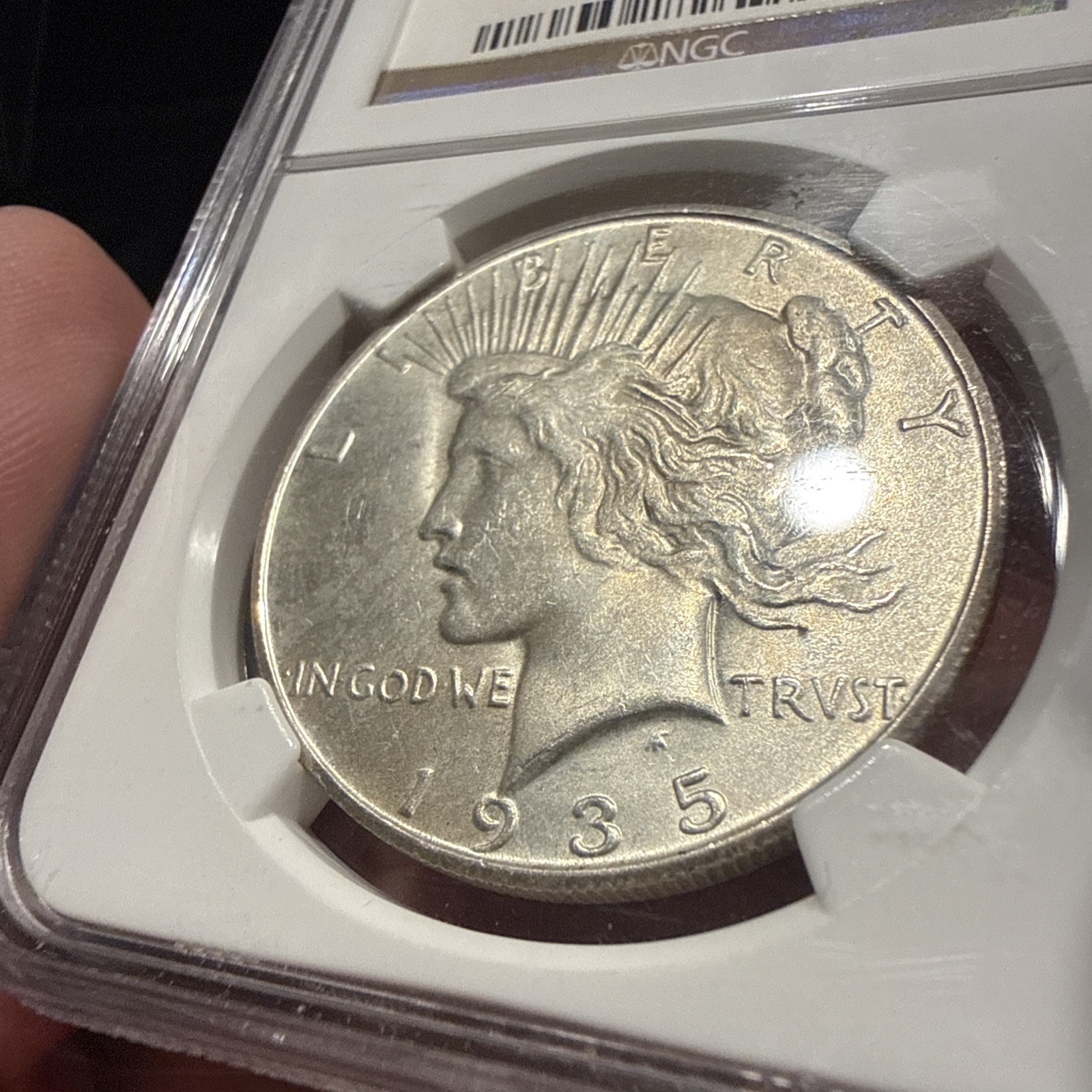 1935-S Peace Dollar - NGC MS 62