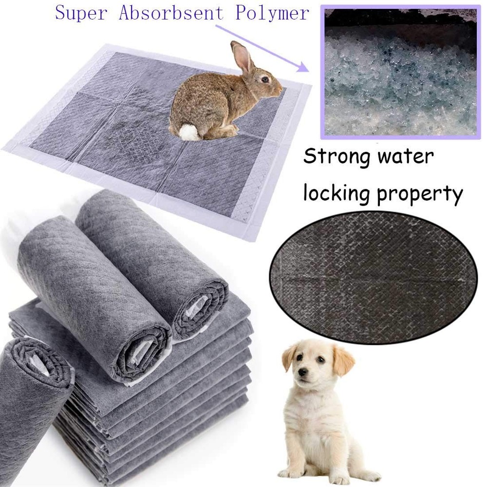 Disposable Rabbit Pee Pads - 50PCS Absorbent Cage Liners for Small Pets