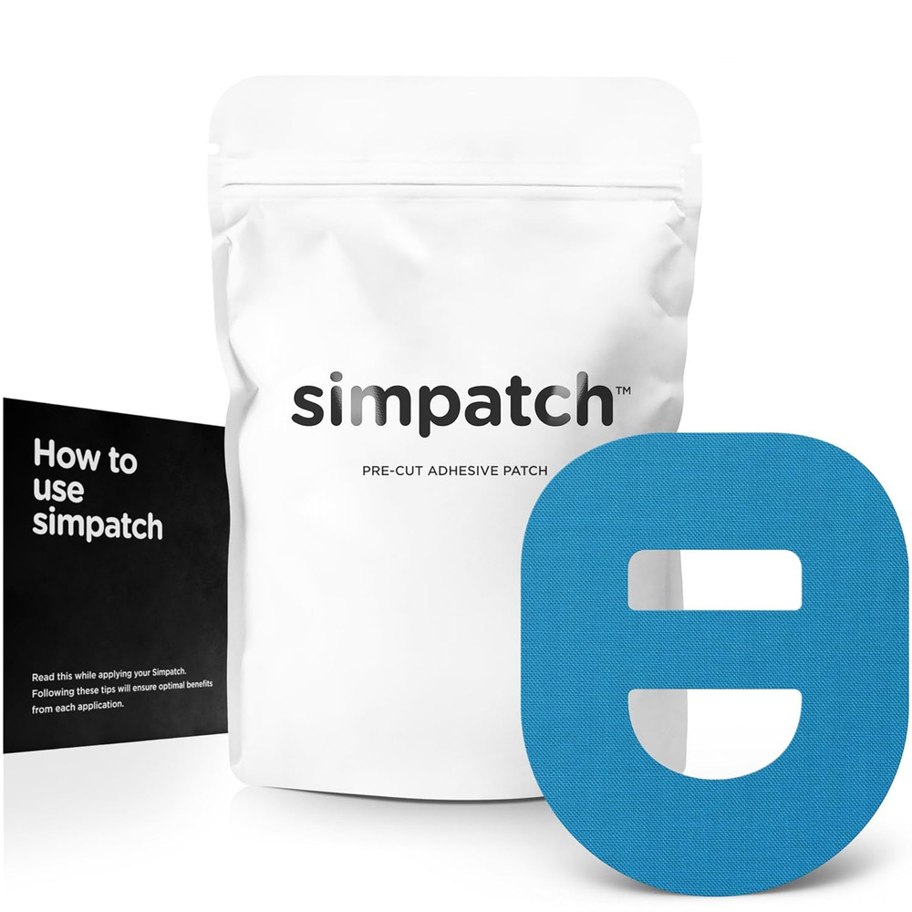 SIMPATCH – Omnipod Adhesive Patch with Strap (25-Pack) – Waterproof Adhesive, CG