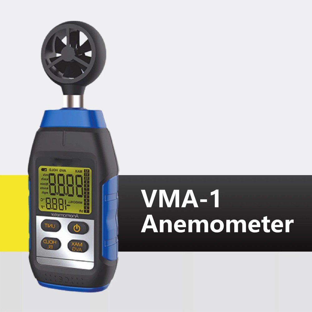 Digital Anemometer Wind Speed Meter Handheld Airflow Tester HVAC VMA-1 Backlit