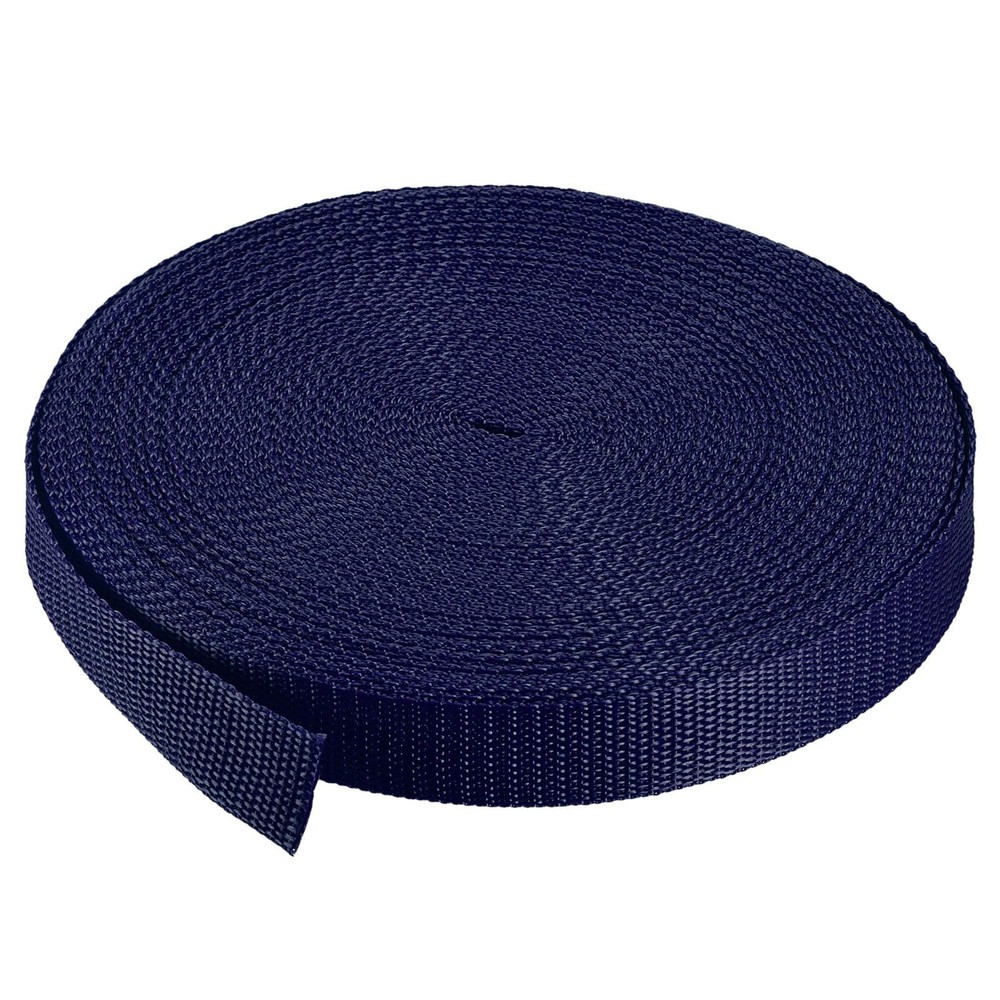 Lightweight Polypropylene Webbing Strap 1" 25 Yards Blue Strapping