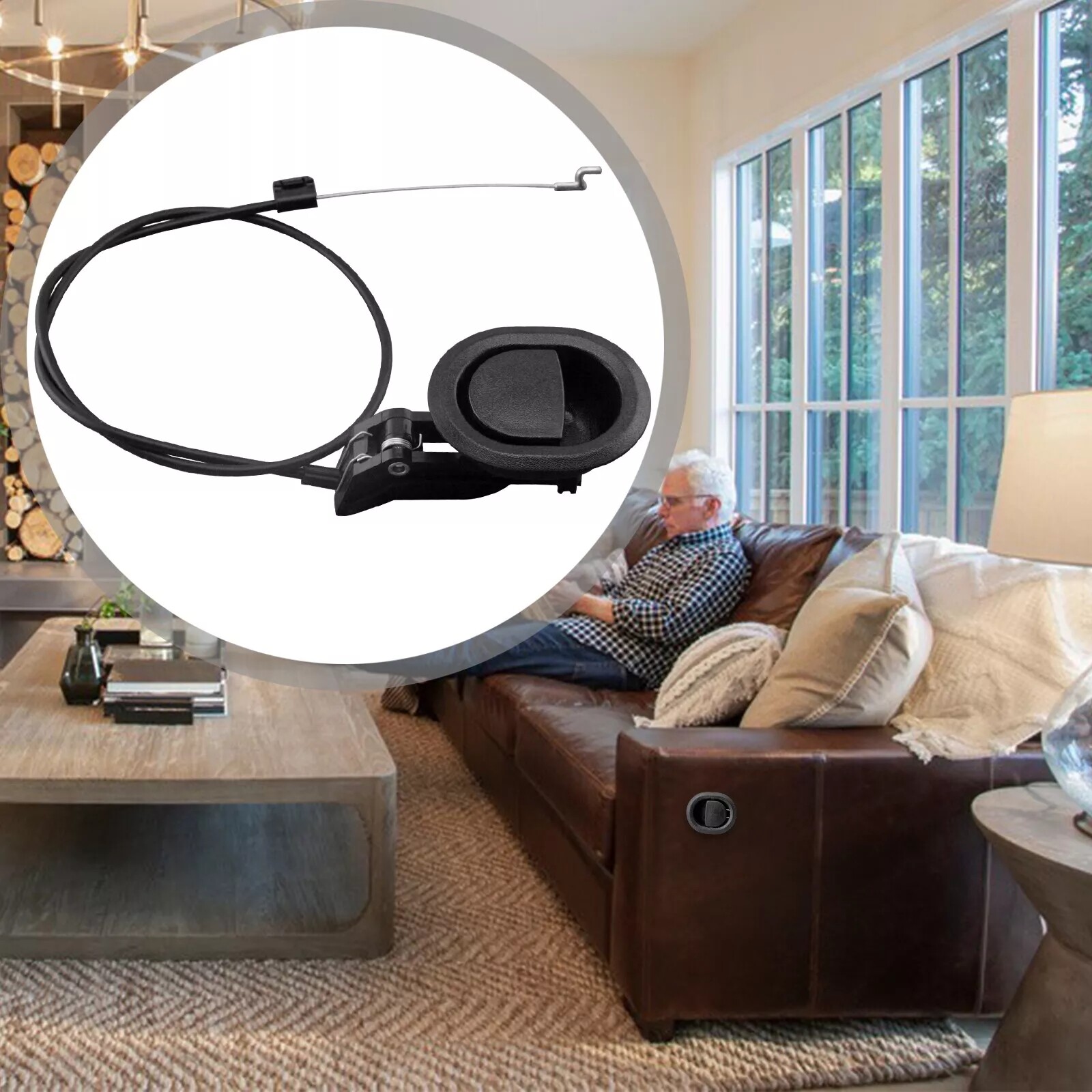 2Set Sofa Recliner Release Pull Handle Replacement Universal Couch Cable Lever