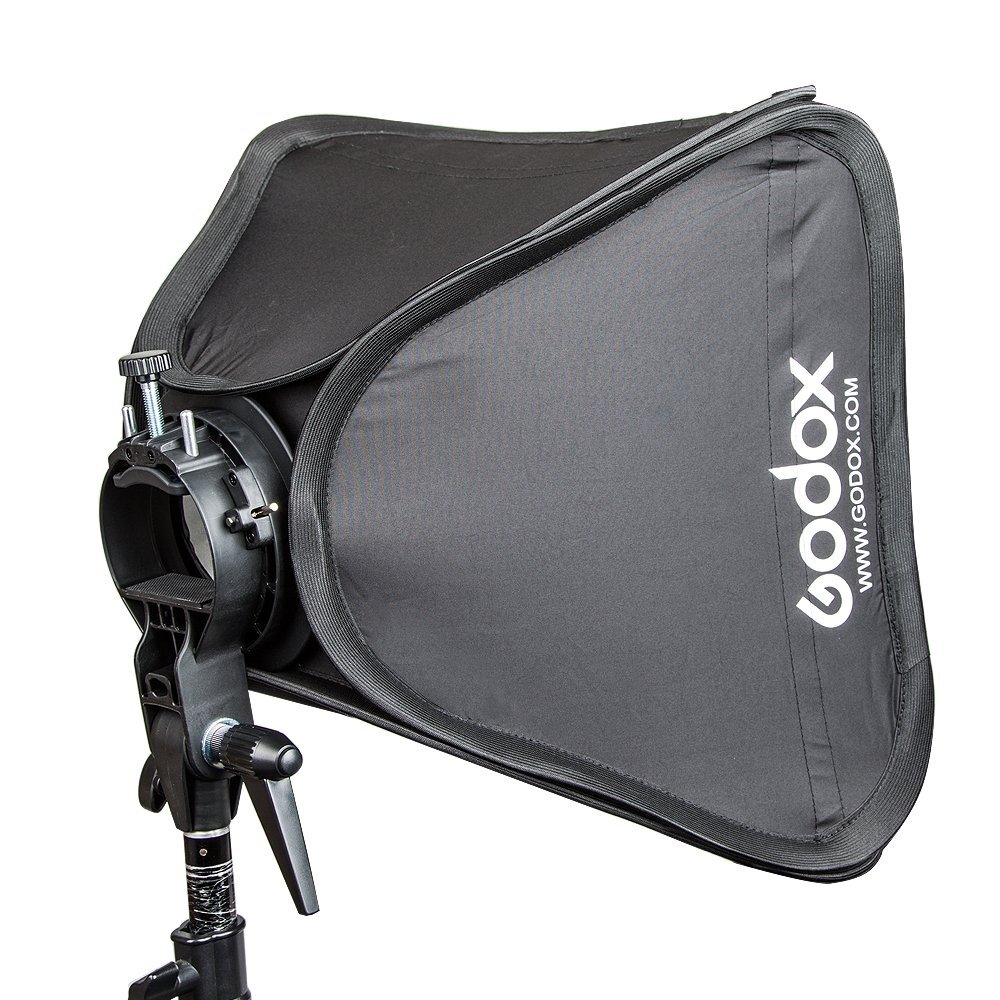 Godox Studio Flash Speedlite Softbox 40*40cm 40x40 + S type Bracket Mount Kit