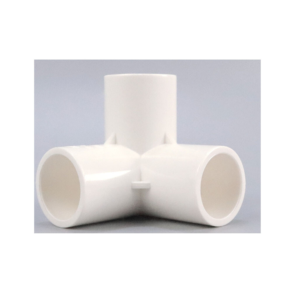 4PCS 1/2" 3/4" 1" 1.2" 1.5" PVC 3/4/5/6-Way Elbow Connector Pipe Fittings White