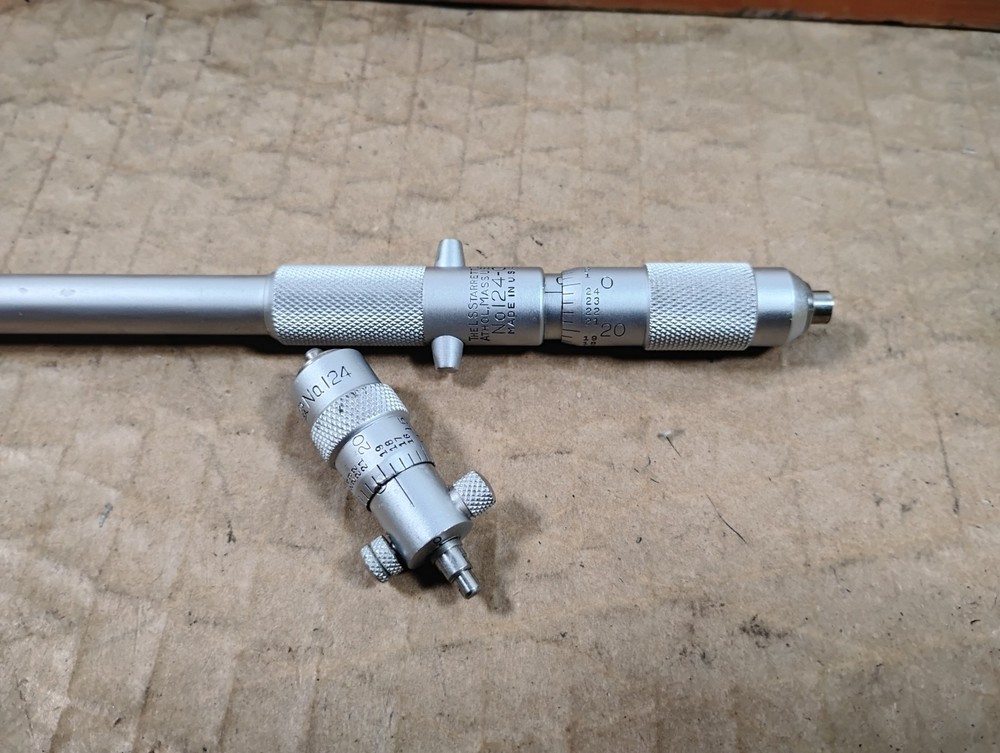 Starrett No. 124 & No. 124-C Inside Micrometer Set