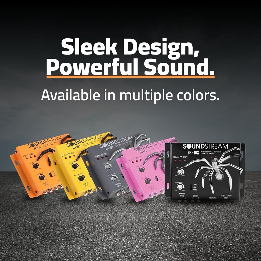 Compact Bass Processor with Dash Mount Control & Balanced Inputs for Car Audio