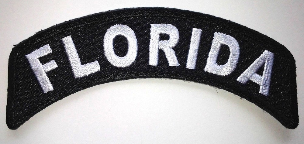 FLORIDA (4") US State Biker Rocker Patch P1436 E