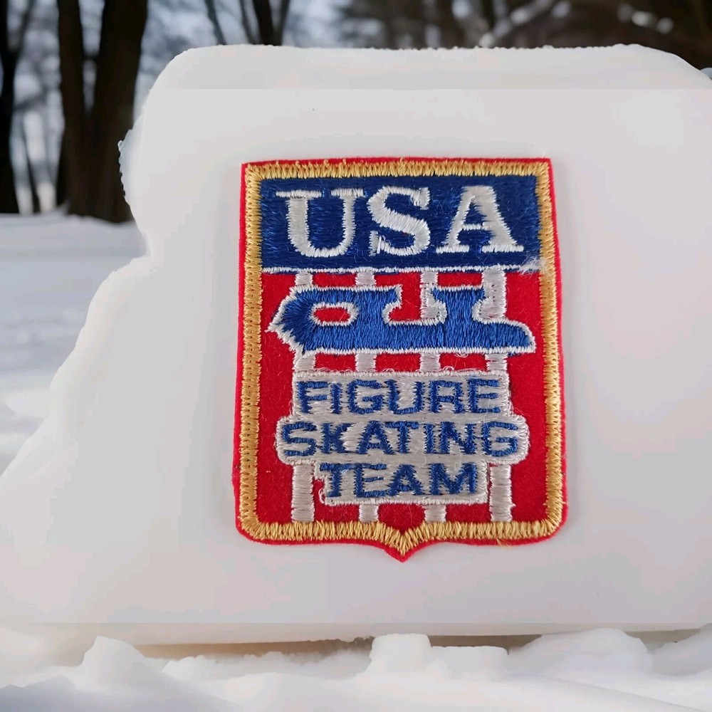 US Figure Skating Team Embroidered Patch Vintage US Skating