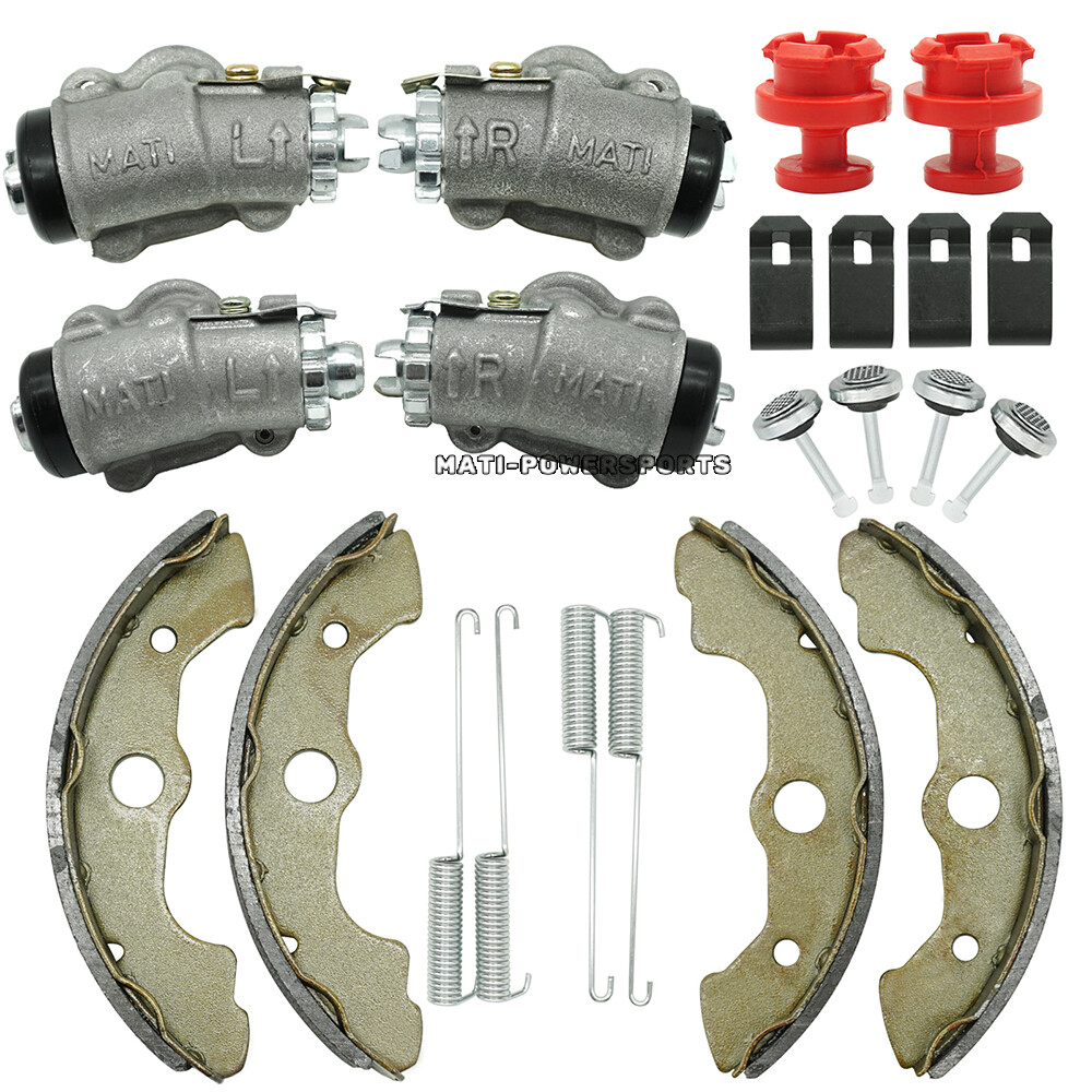 Front Brake Wheel Cylinders w/Shoes Kit for Honda Foreman 400 450 TRX400 TRX450