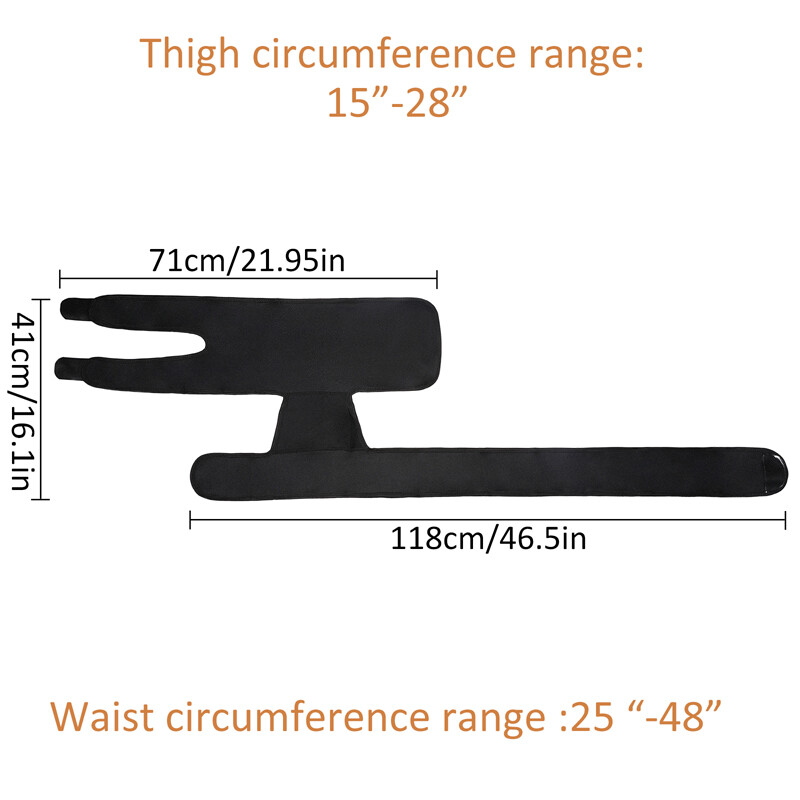 Copper Brace Compression Groin Thigh Sleeve Hip Support Wrap for Sciatic Nerve