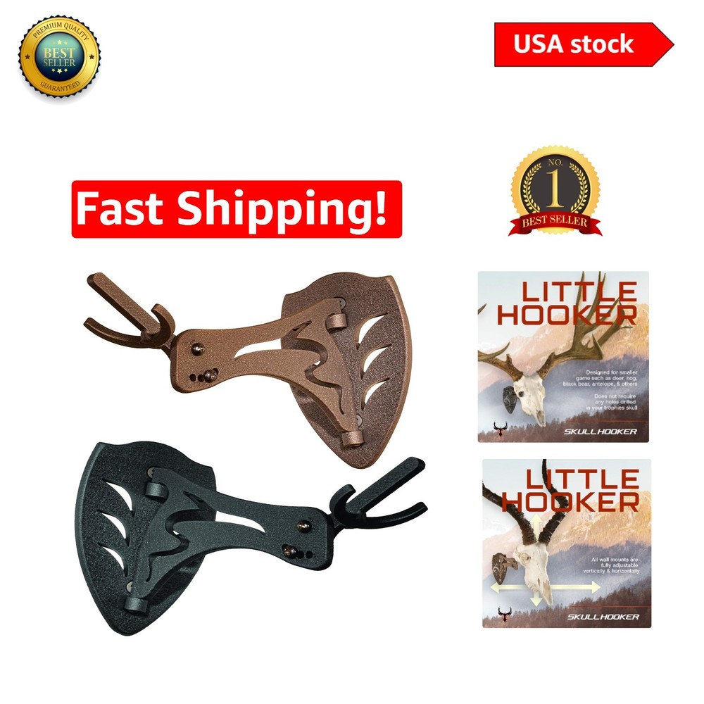 Customizable Trophy Mount for Black Bear, Alligator - Little Hooker in Graphite
