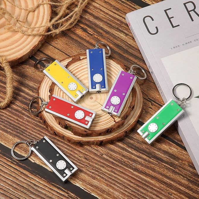 1~500x Mini Keychain Flashlight LED Light Bulk Small Flashlight for Outdoor Lot